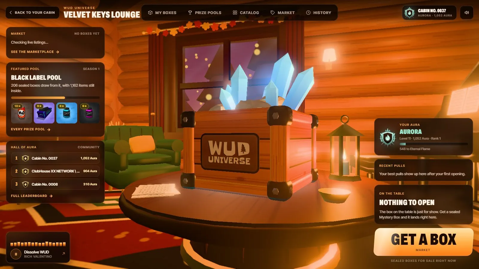 Velvet Keys Lounge box room