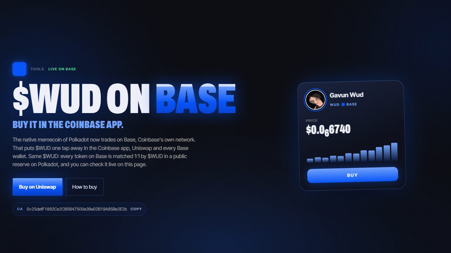 $WUD on Base